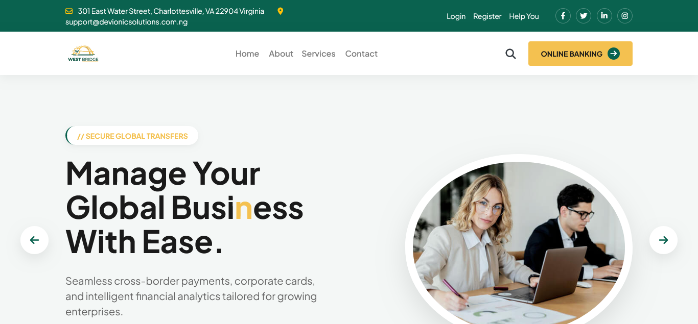 WestBrige pro - PHP Online Banking System PHP script